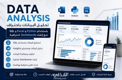 سأقوم بتحليل وتنظيف بيانات Excel وإنشاء رسوم بيانية وتقرير بالنتائج
