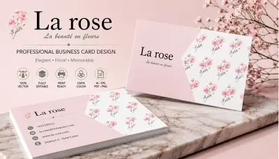 تصميم بطاقة أعمال Business Card احترافية وعصرية