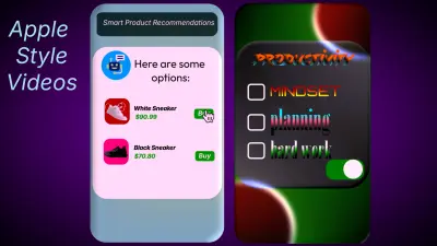 مونتاج فيديو قصير مدته 1 دقيقه باستخدام استايل UI Animation