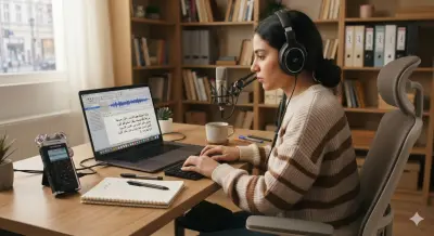 تفريغ صوتي احترافي للملفات الصوتية والفيديو خلال 24 ساعة