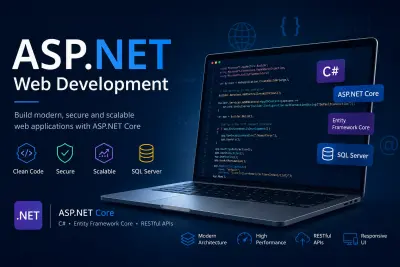 برمجة صفحة ويب احترافية باستخدام ASP.NET Core و.NET
