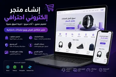 إنشاء متجر إلكتروني احترافي ومتجاوب مع جميع الأجهزة