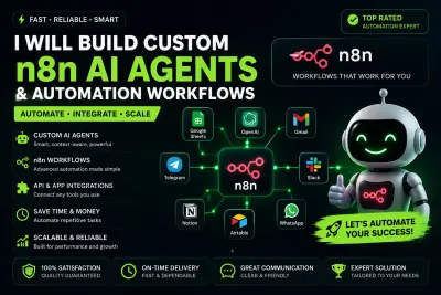 سأقوم بإنشاء Workflow أتمتة واحد باستخدام n8n لربط خدماتك أو أنظمتك وتنفيذ مهمة متكررة تلقائياً.