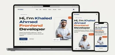 تصميم وتطوير موقعك الشخصي Portfolio احترافي ومتجاوب