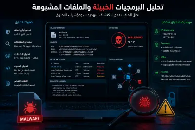 تحليل البرمجيات الخبيثة والملفات المشبوهة