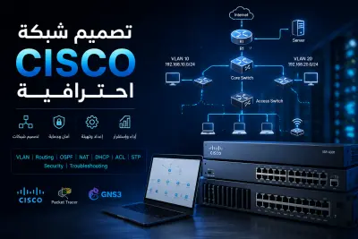 تصميم شبكة Cisco احترافية