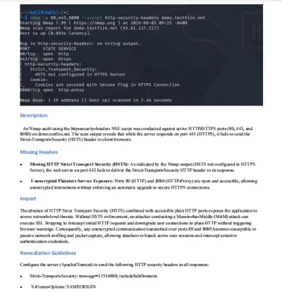 صورة العمل HTTP Security Headers & Web Server Hardening