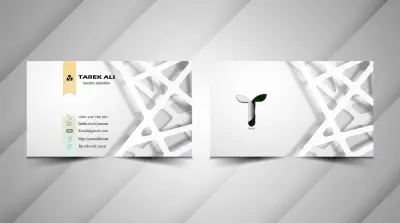تصميم كارت شخصي احترافي بأسلوب عصري (Business Card Design)