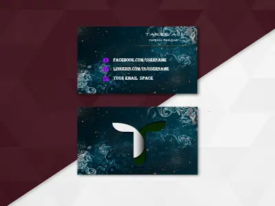 تصميم كارت شخصي احترافي بأسلوب عصري (Business Card Design)