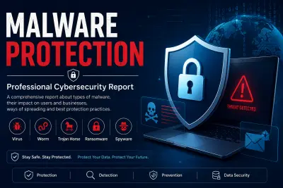 إعداد تقرير احترافي ومنظم عن الحماية من البرمجيات الخبيثة Malware Protection بصيغة PDF