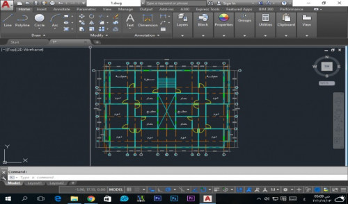 رسم اللوحات المعمارية والرسوم التنفيذية علي الاوتوكاد