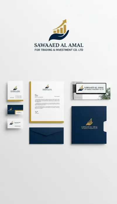 تصميم هوية بصرية متكاملة للشركات تشمل الشعار، نظام الألوان، الخطوط، ودليل الاستخدام، مع تطبيقات عملية على المطبوعات والمنصات الرقمية