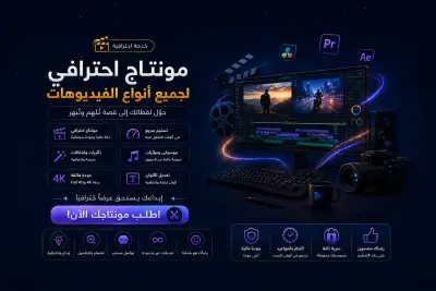 مونتاج احترافي لجميع انواع الفيديوهات