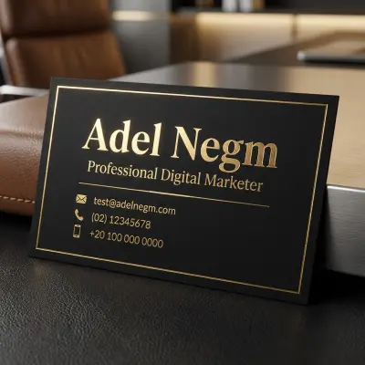 تصميم 5 بطاقات أعمال (Business Cards) إحترافية ب 5$ فقط.