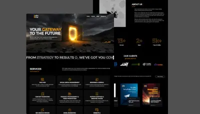 تصميم صفحه هبوط Landing Page بتصميمات عصريه Responsive