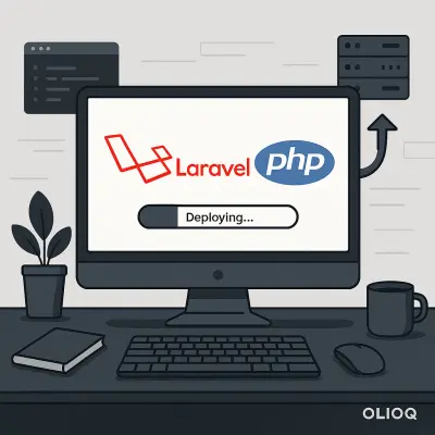 صورة العمل رفع وتشغيل مشروع Laravel أو PHP على الاستضافة (Hosting)